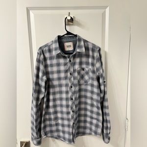 Vintage Red Men’s long sleeve button up shirt